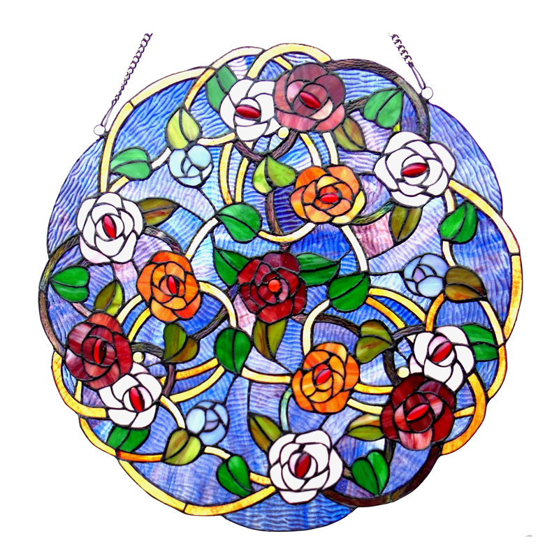 Panneau de fenêtre roses