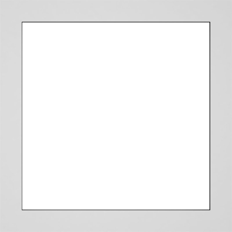 Panneau mural Prescott 3D en blanc, H 16 po x l 16 po x P 0,38 po