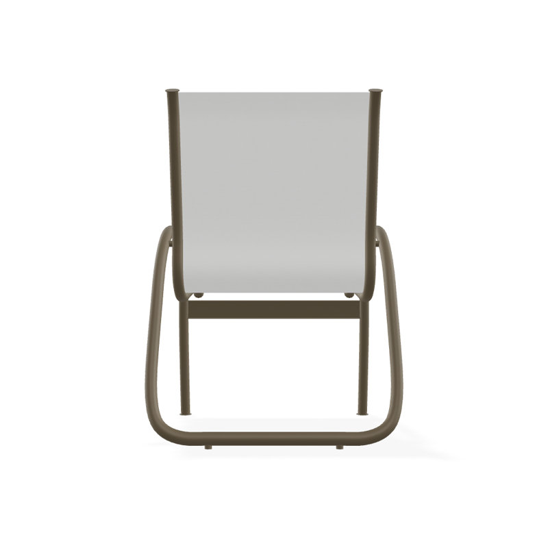 Fauteuil de patio Gardenella, Blanc 6D Sunbrella®, Bois de plage texturé