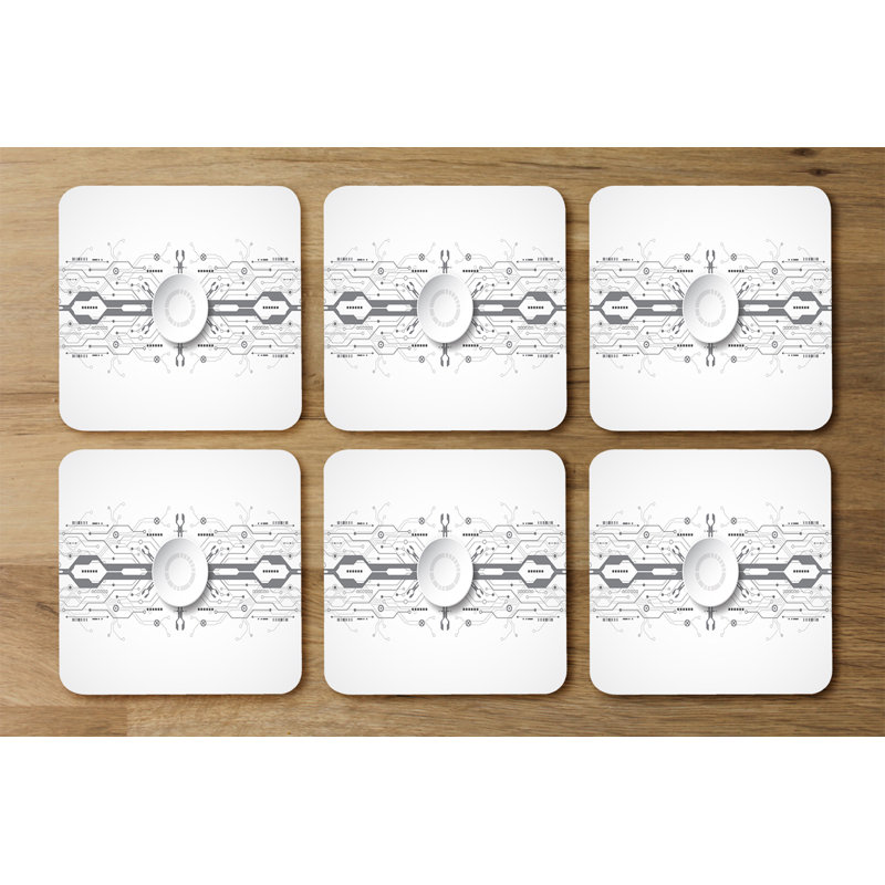 Square 6 Piece Coaster Set