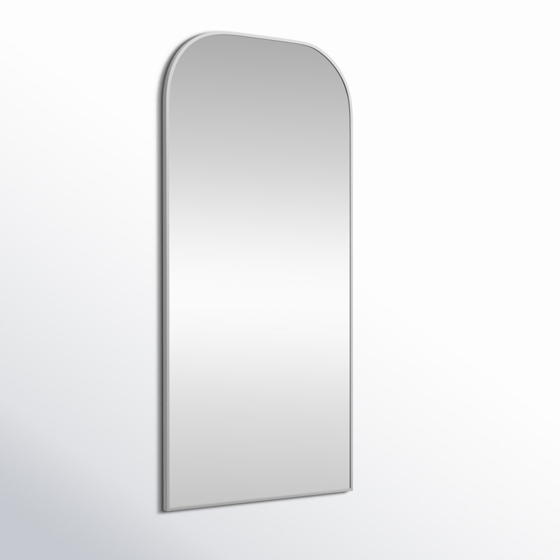 Miroir mural Sabine, 66 po x 28 po, Argent argent