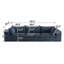Canapé 118,2 po Cloud, tissu velours côtelé-1333567814-1333567931
