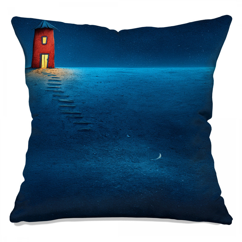 Coussin décoratif phare, coussins double face Architecture, 16 x 16 inches