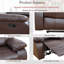 Fauteuil inclinable en cuir Malaki