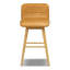 Tabouret de comptoir pivotant en cuir véritable Bassano-1063428177