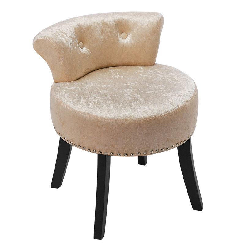 Solid + Manufactured Wood Accent Stool