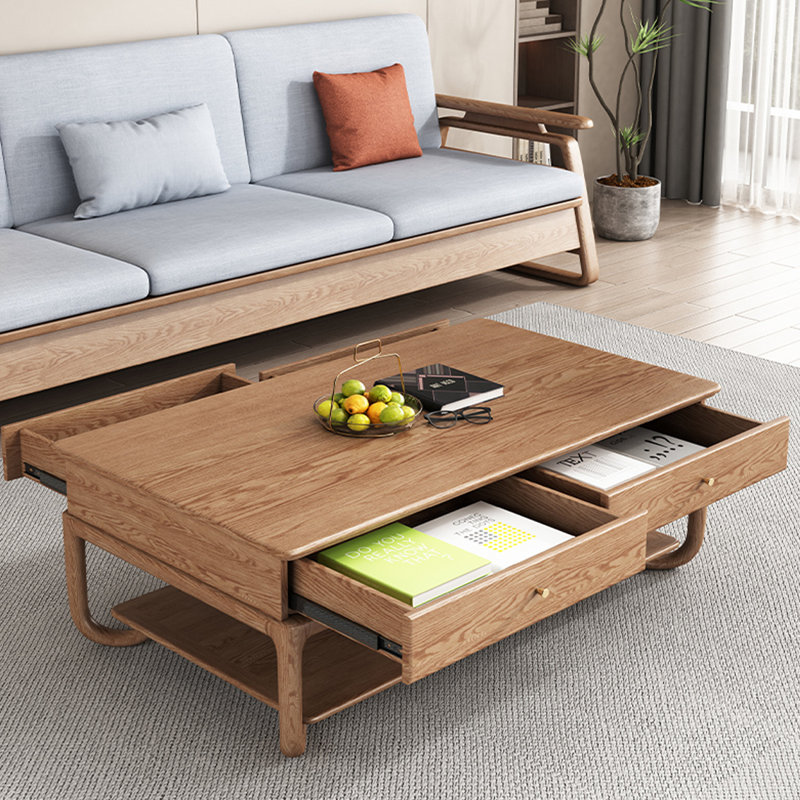 Table basse en bois de frêne massif