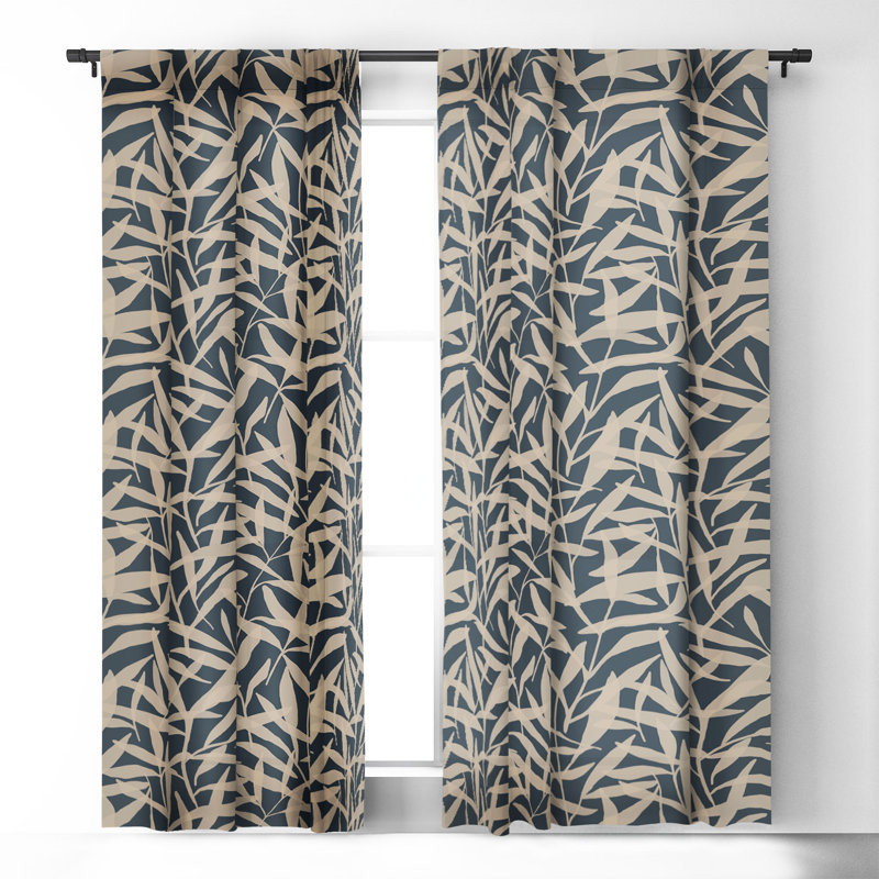 Rideau occultant en polyester Yaniah, L 50 po x L 96 po