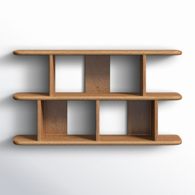 30" Tiered Wood Floating Shelf
