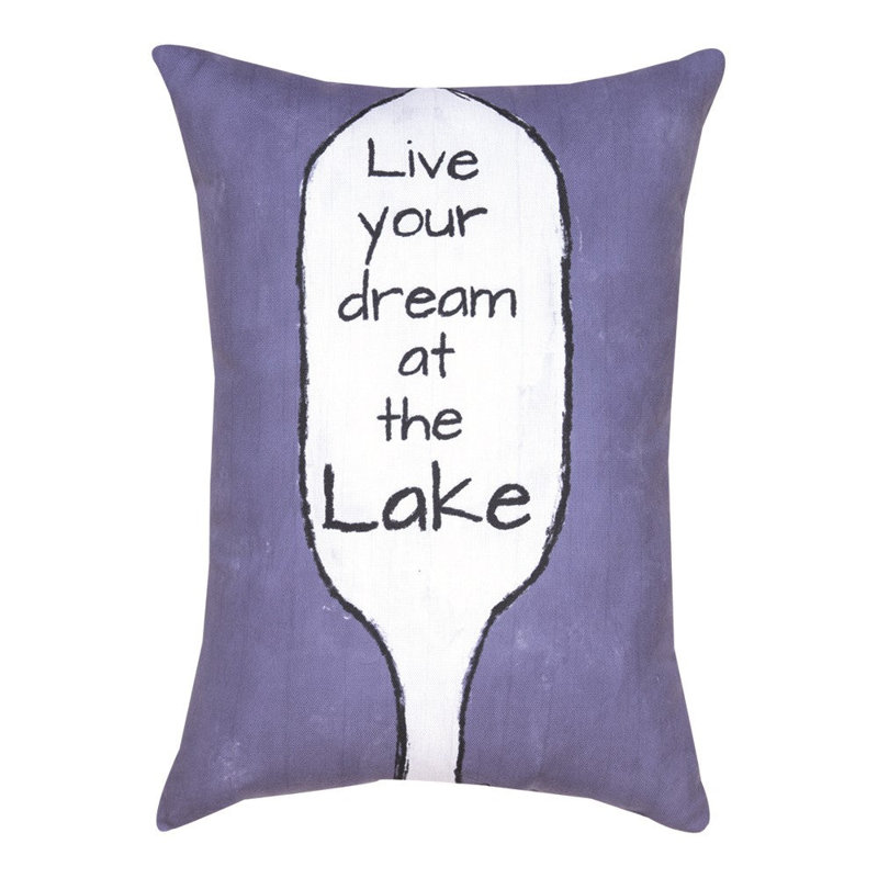 Manual Woodworkers & Weavers Dream at the Lake Decorative Pillow 13 x 18 Inch Polyester