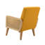 Chaise d'appoint rembourrée avec accoudoirs en rotin Mayenne-1883178531