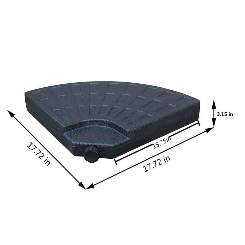 Base de parasol autoportante en plastique Moishe