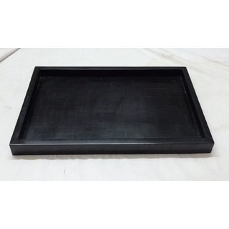Matheson Resin Tray 1, Black, 2" H x 15" W x 18" D