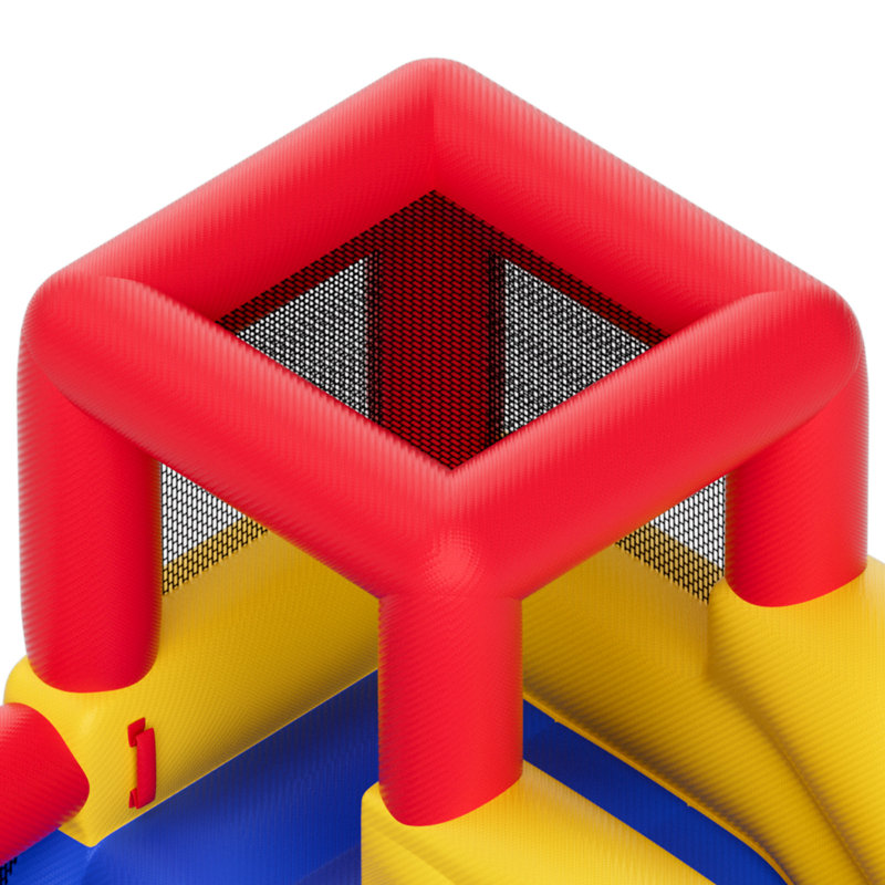 Château gonflable, conçu pour les enfants de 3 à 8 ans, 340 x 260 x 230 cm, trampoline de haute qualité pour l'extérieur, avec souffleur, glissade et sac de rangement, château gonflable familial pour le jardin