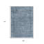 Tapis intérieur lavable abstrait bleu et beige 9 pi x 12 pi