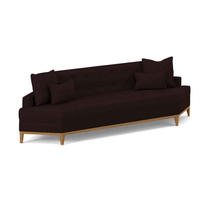 Perspective Sofa, American Walnut, Margaret Mahogany Polyester Blend