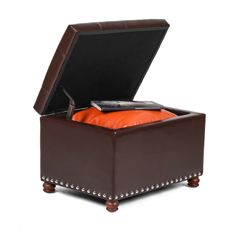 Repose-pieds avec rangement Magoon, Espresso foncé