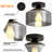 Fanette Glass Semi Flush Mount