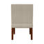 Ensemble de 2 chaises d'appoint en tissu avec table ronde en bois, fauteuil de coiffeuse décoratif pour bureau de chambre à coucher, chaise d'appoint en coin