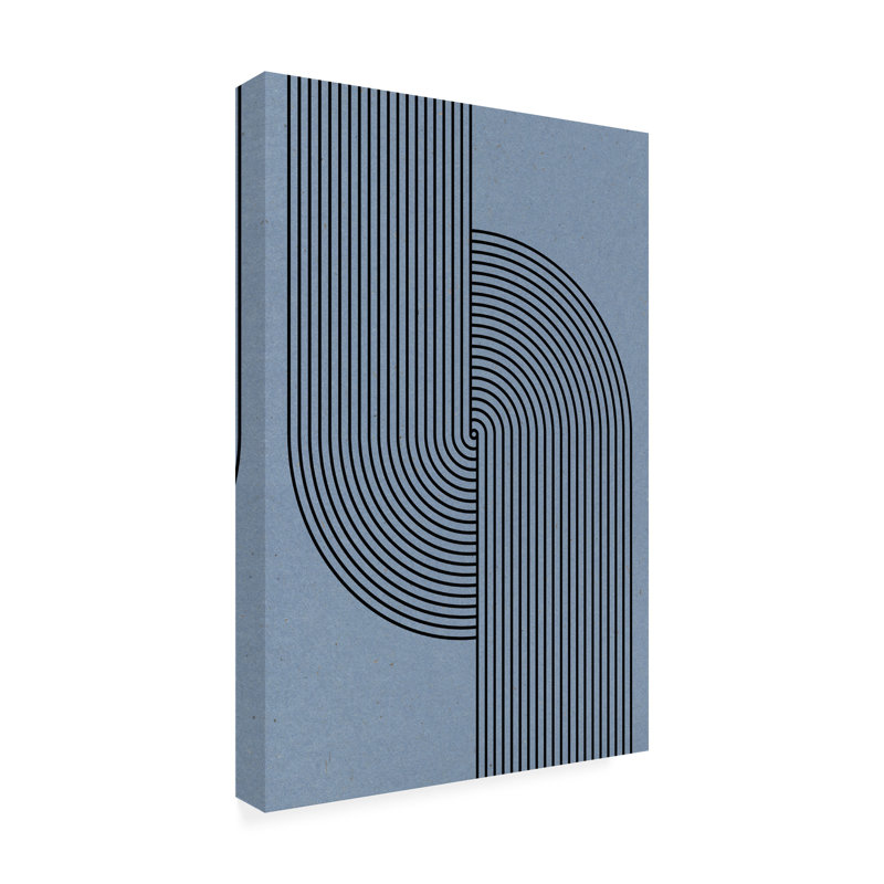 Œuvre bolognaise, «The Miuus Studio», bleu, H 19 po x l 12 po