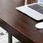 Bureau brun clair + noir rectangulaire en bois massif + fer avec 1 tiroir-673070634