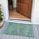 Machine Washable Indoor/Outdoor Xhevrie Teal Rug