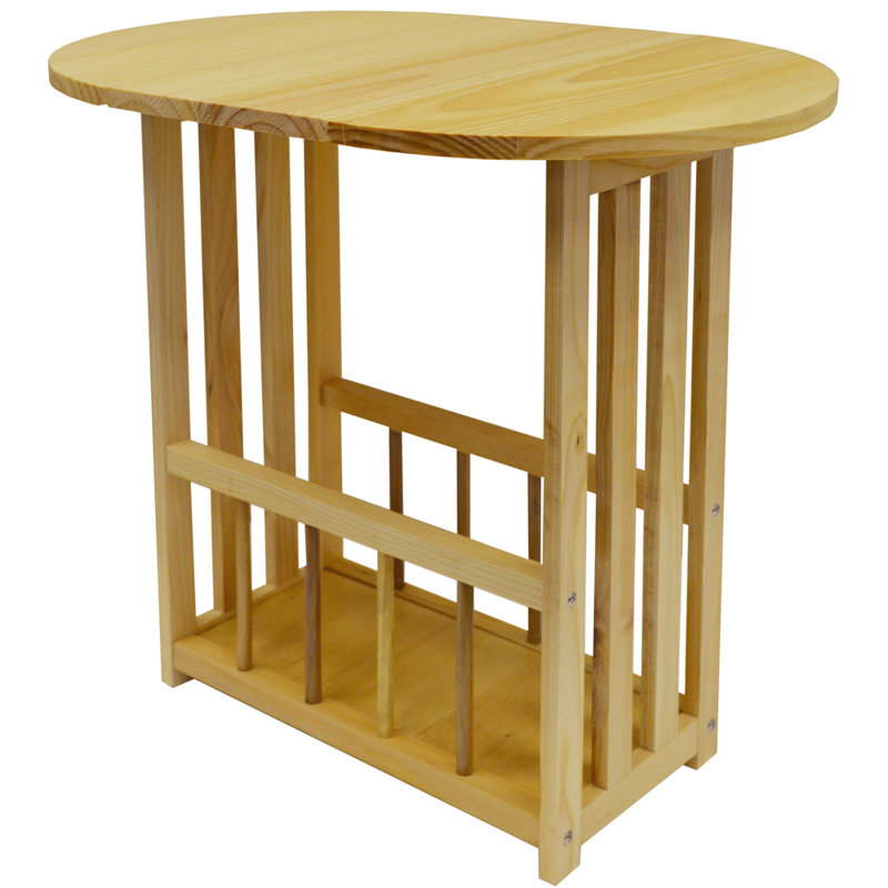 Solid Wood End Table, Natural