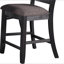 Chaise haute en noir rustique