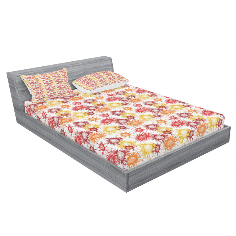 Microfiber Sheet Set, Queen Sheet Set + Fitted Sheet + 2 Pillowcases