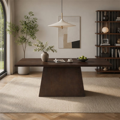 82 Inches Lowell Pedestal Dining Table