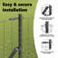 Euro Fence With 7 Posts Galvanised Steel-1314009037-1314009086