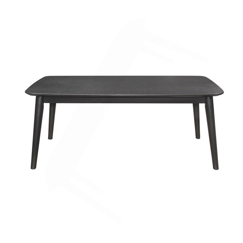 3 Piece Rectangular Coffee Table Set, Black