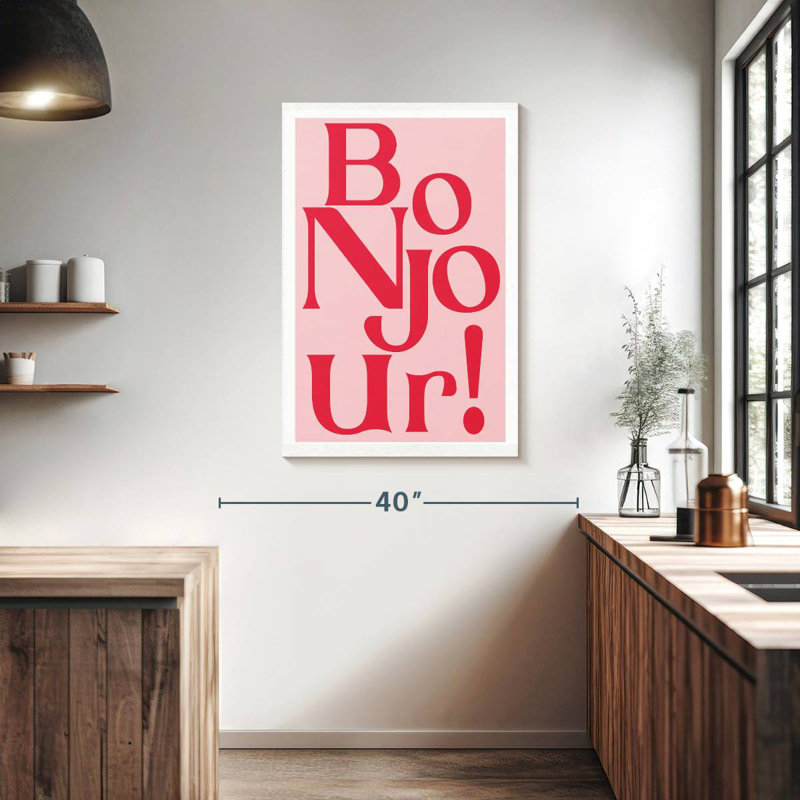 Tergel Pink Bonjour, 39" H x 26" W