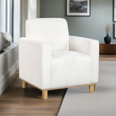 Boucle Fabric Arm Chair