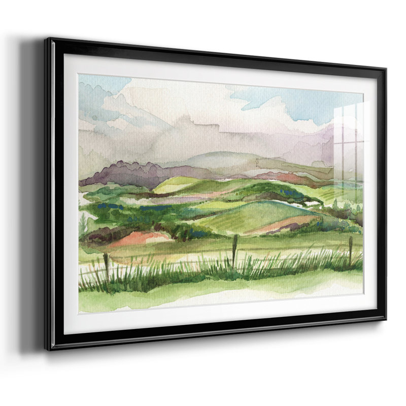 Bennachie Rain II, reproduction d'art encadrée, Noir, H 27 po x l 39 po x P 1,5 po