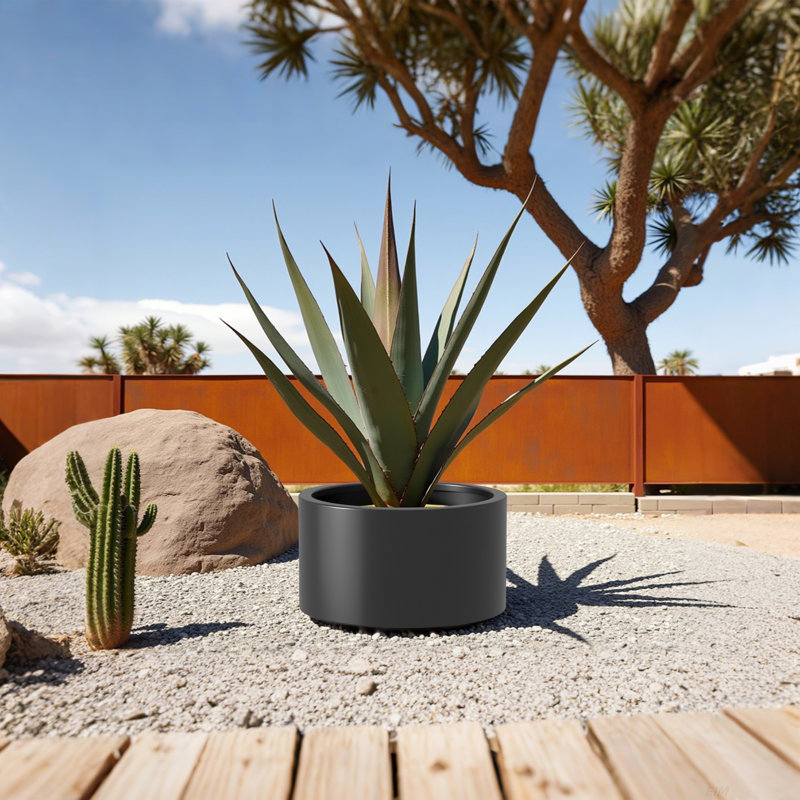 Ensemble de jardin pour jardin surélevé en acier Corten, H 15,53 po x l 12,03 po x P 15,47 po, Noir