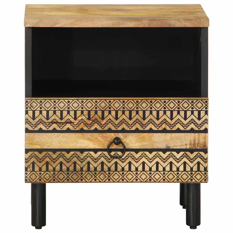 Lanai 40cm W Solid Wood Bedside Table