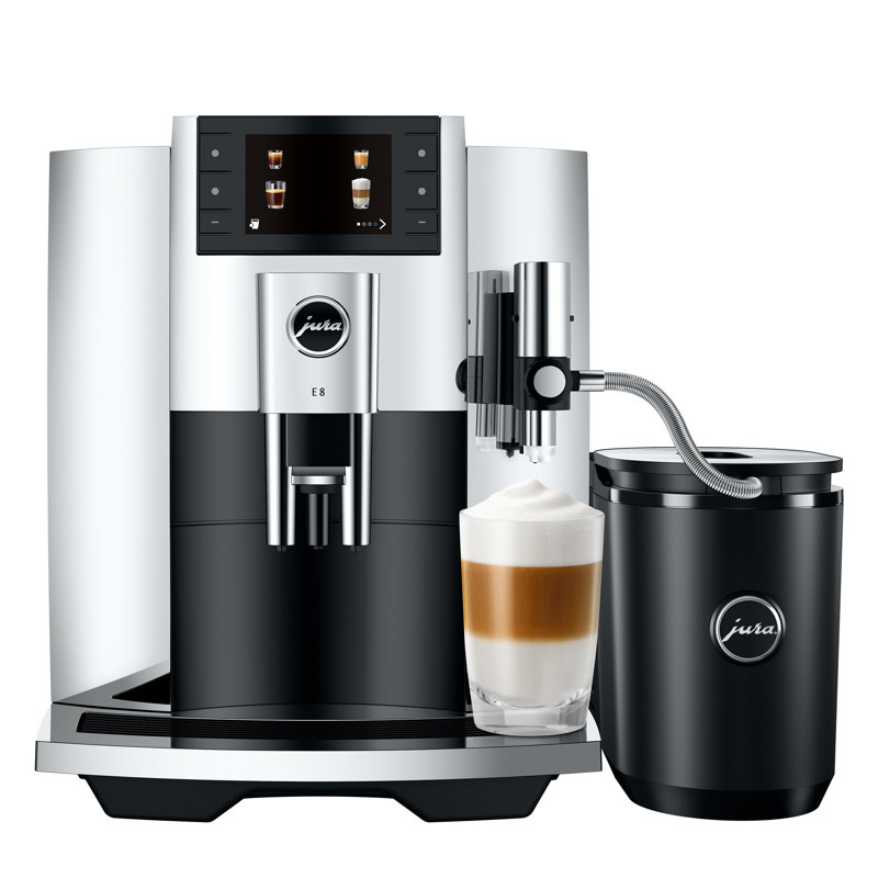 Jura E8 Fully Automatic Coffee & Espresso Machine, Chrome
