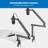 Mount-it Single Screen Desktop Mount