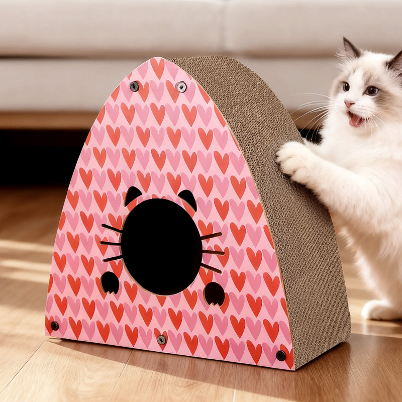 Eriika Scratching Post, Pink/Red