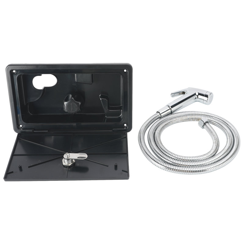Boîte de douche verrouillable pour caravane, Black