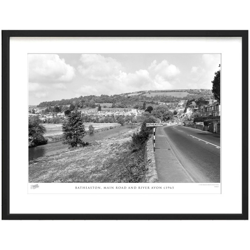 Batheaston, Main Road And River Avon C1965 - Single Picture Frame Print, 45cm H X 60cm W x 2cm D
