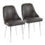 Chaise d'appoint rembourrée en velours Stanca-79064784-79064785