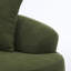 Causeuse verte incurvée: compact sans assemblage, petit canapé en chenille, éponge 30D, compact pour les appartements, L 65 po, 300 lb, 3 coussins