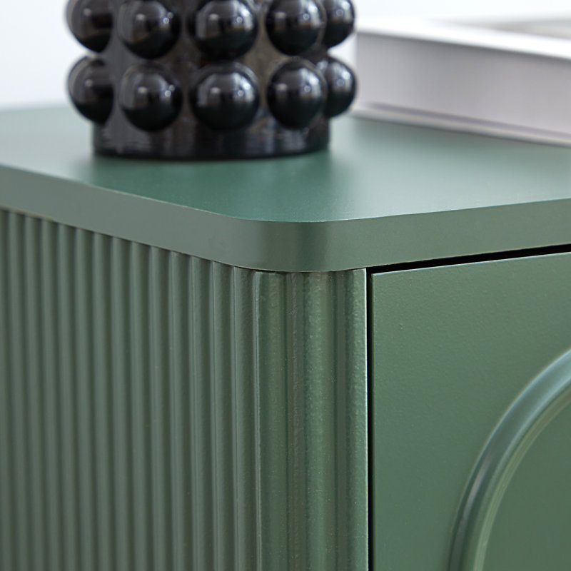 Dorth - Table de chevet à 2 tiroirs (lot de 2), Brun, 2