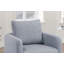 Fauteuil d'appoint pivotant en tissu Boucle-207165185