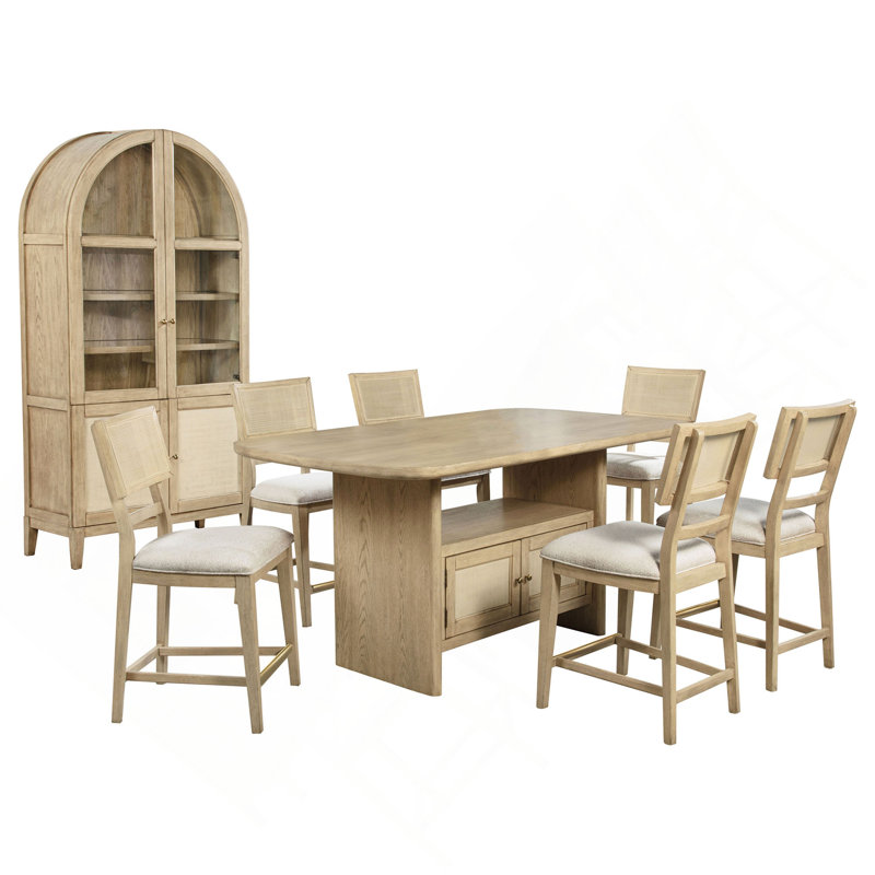 Ensemble de salle à manger 8 pièces avec armoire