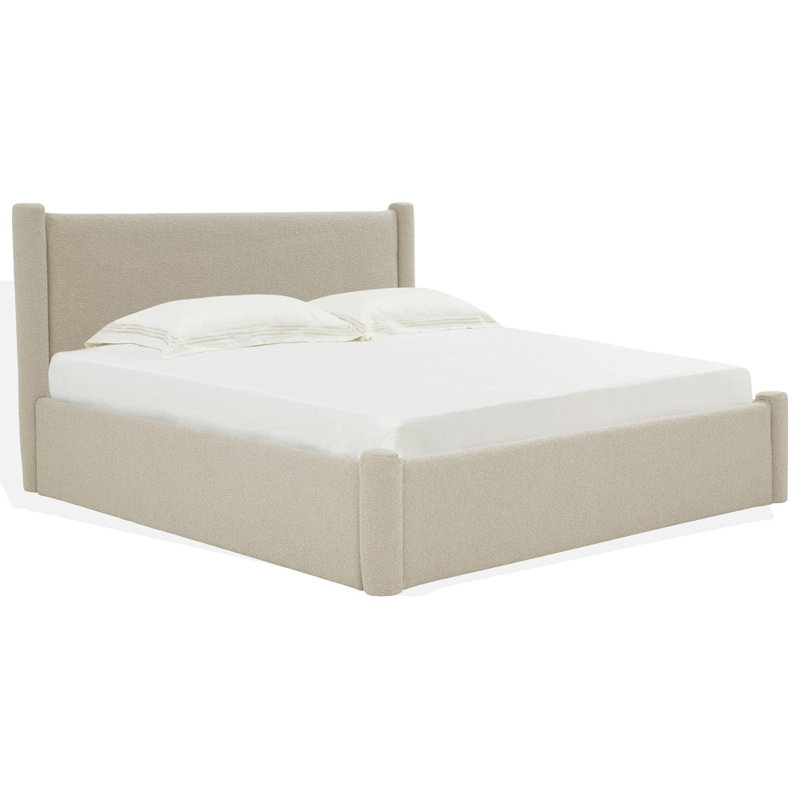 Dart Upholstered Bed, Beige, King