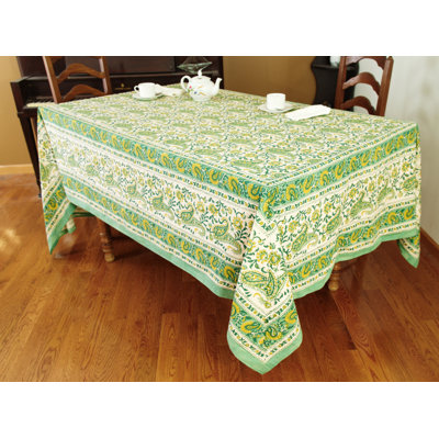 Floral 100% Cotton Tablecloth