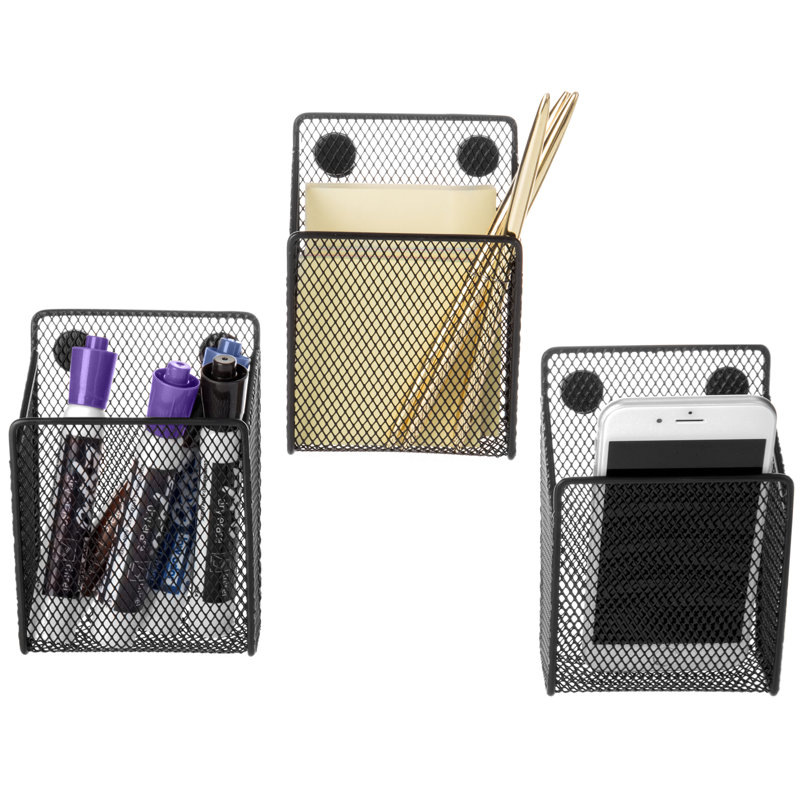 Magnetic Metal Mesh Supplies Holder